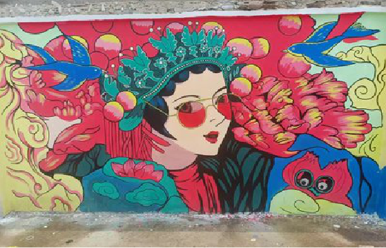 罗甸墙体彩绘-网红墙