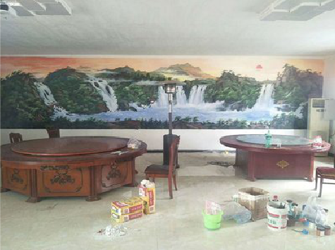 罗甸墙绘-写实风景