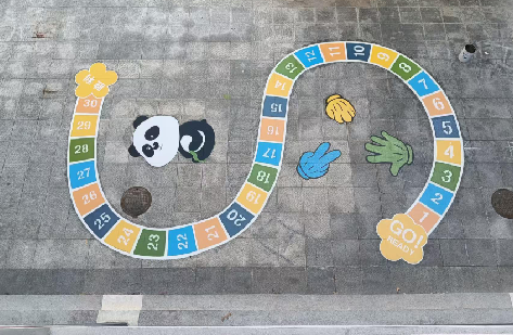 罗甸地面游戏彩绘