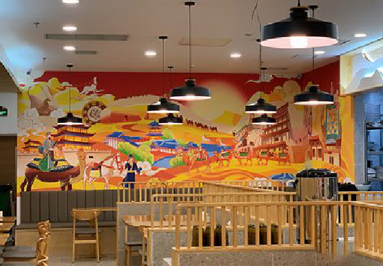 罗甸商业空间彩绘介绍。