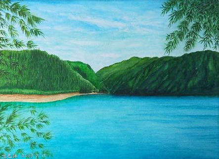 罗甸在墙绘中，如何绘画绿水青山？